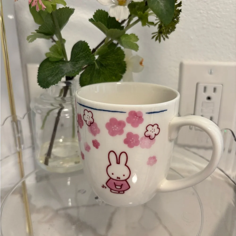 Cute Miffy🐰🌸Pink Sakura Floral Mug